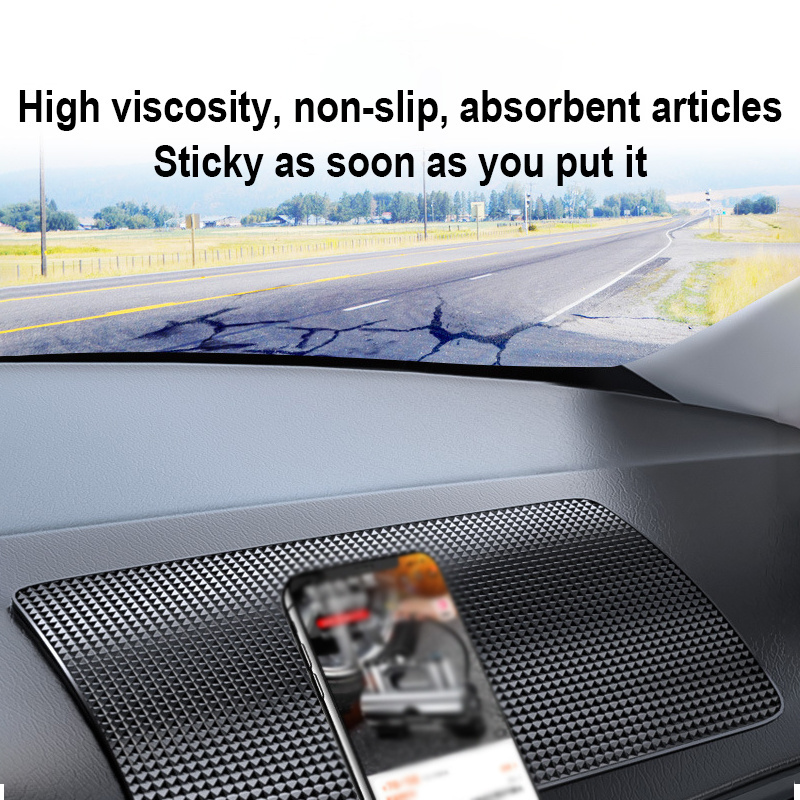 New Arrivals 2021 Wholesale Cheap Super Powerful Cell Phone Mats Anti Slip Car Sticky Dashboard Adhesive Pads