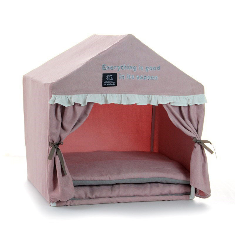 Luxury Cat Princess Indoor Tent House Pet Dog Cute Cave Nest Bed Portable Pet Tents Dog House