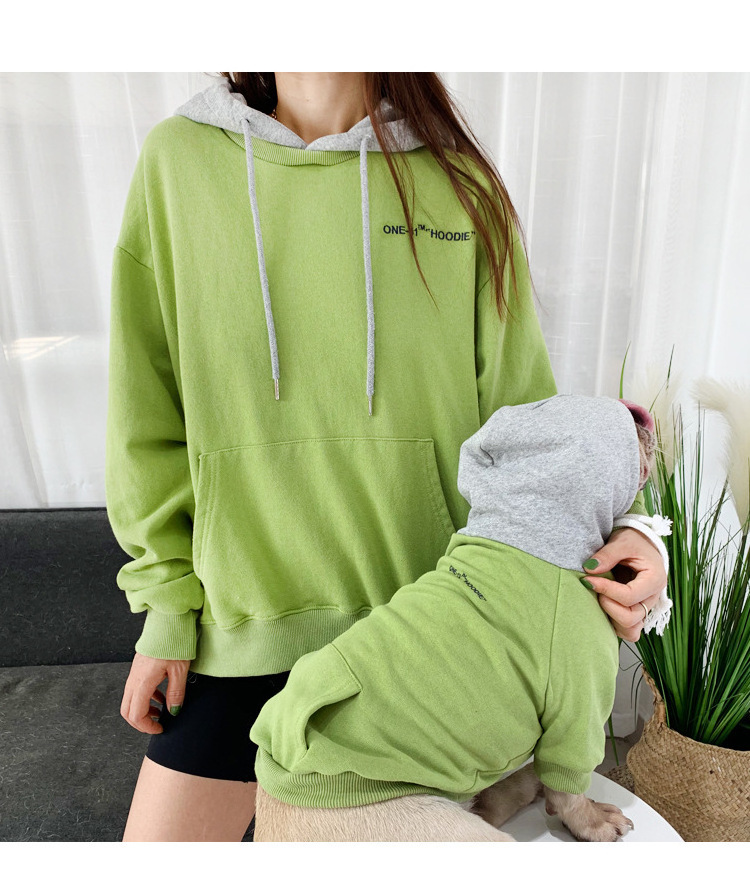 Wholesale Fashion French Bulldog Hoodie Dog and Owner Matching Clothes