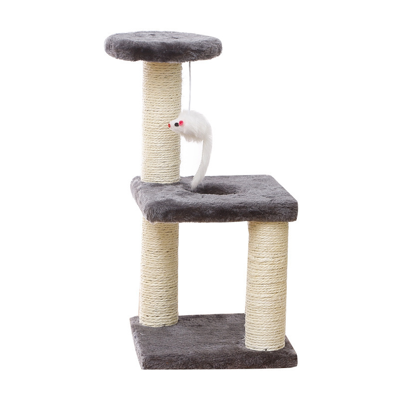 Sisal Hellomoon Wholesale Cat Tree Cat Scratcher tree with mouse toy