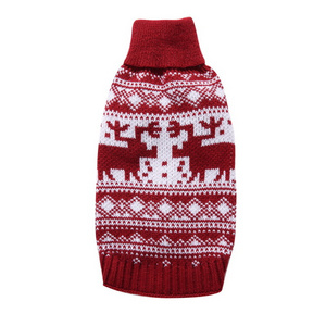 Holiday Style Pet Vintage Knitting Crochet Knit Christmas Pet Dog Sweater