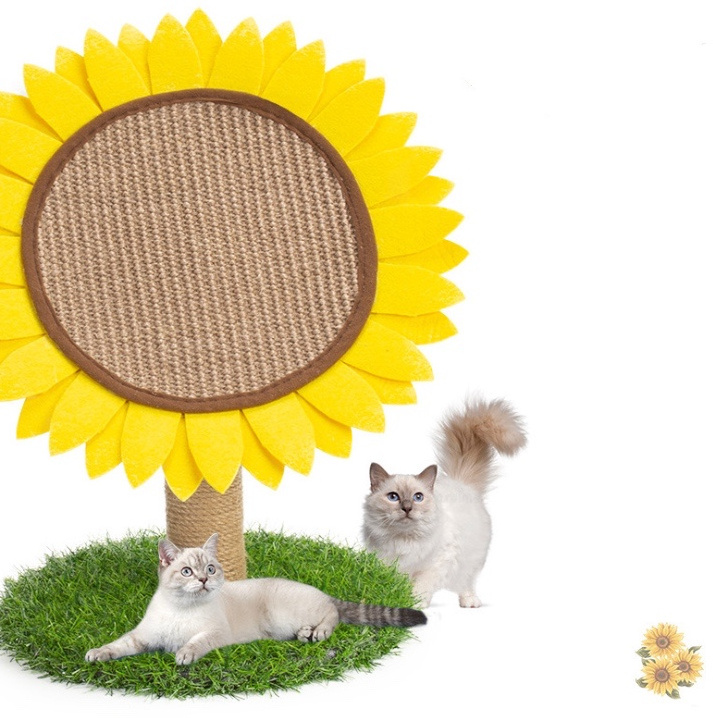 Sisal Hellomoon New Arrival Flower Shape Pet Toy Cardboard Cat Scratcher Board