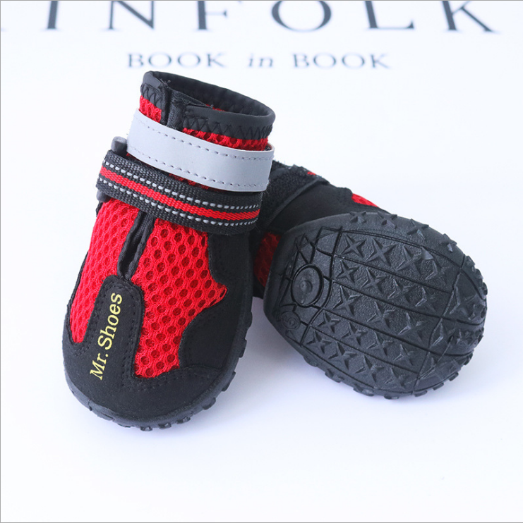 The new breathable dog shoes non-slip wear-resistant dog outdoor hiking shoes