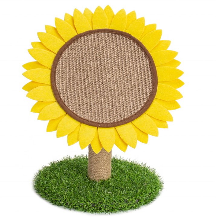 Sisal Hellomoon New Arrival Flower Shape Pet Toy Cardboard Cat Scratcher Board