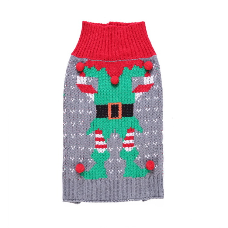 Holiday Style Pet Vintage Knitting Crochet Knit Christmas Pet Dog Sweater