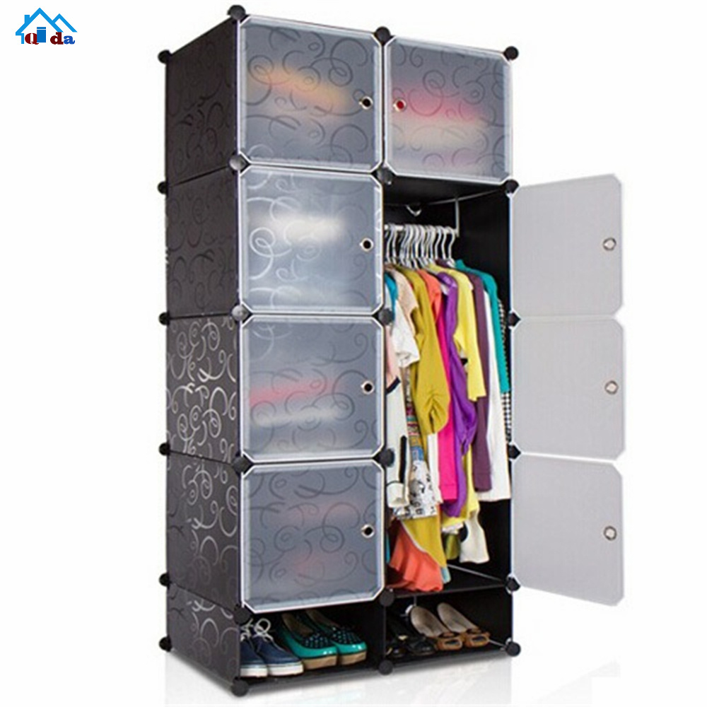 DIY Portable Wardrobe Clothes Closet Modular Storage Organizer Space Saving Armoire Deeper Cube