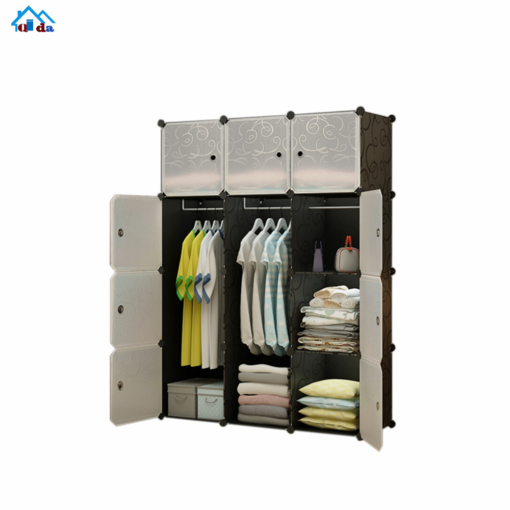 Portable Clothes Closet Wardrobe for Children and Kids DIY Modular Storage Organizer