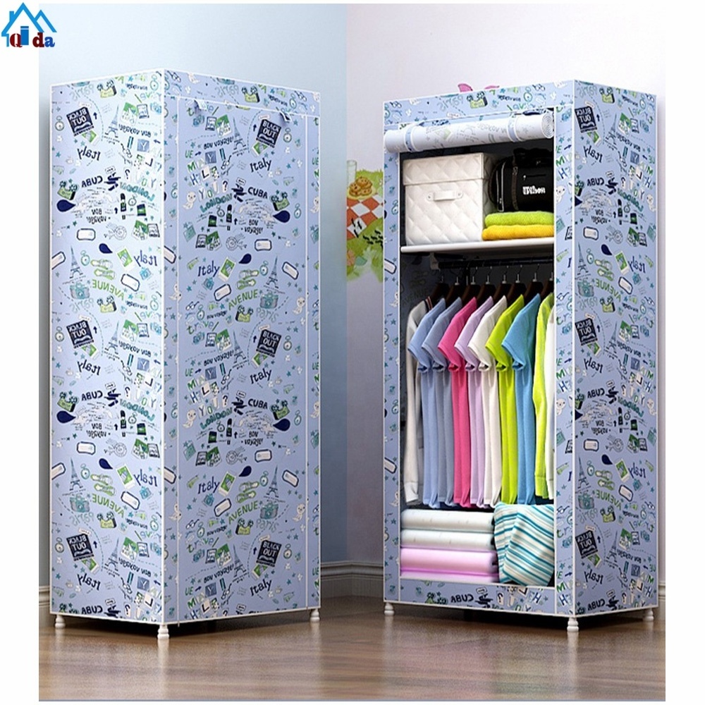 assemble fabric portable cheap armoire wardrobe