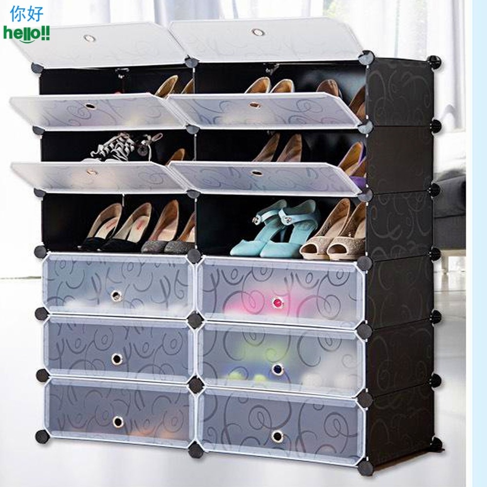 Custom modern shoe rack rental housing purple  iron frame collapsible foldable shoe rack 50 pair  cloth