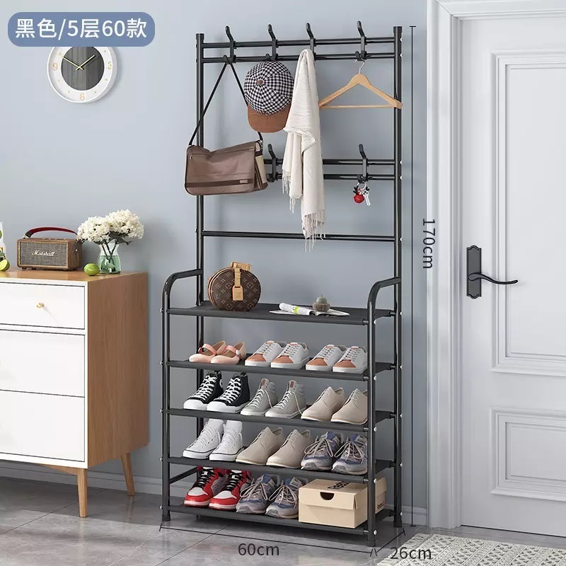 Stackable Expandable And Adjustable Fabric Metal Frame Shoe Rack Storage Rack