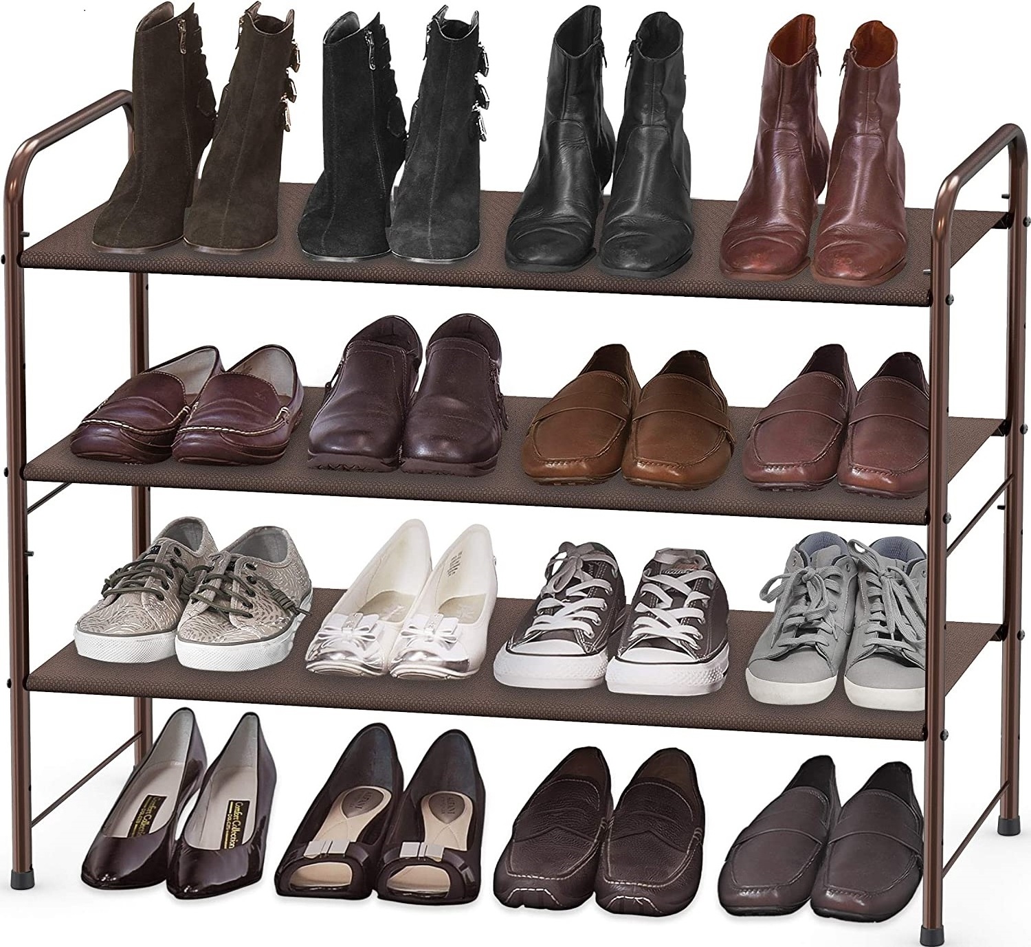 Living Room Furniture 8-tiers Shoe Rack Cabinet Bedroom Furniture Portable Metal Shoe Rack Storage