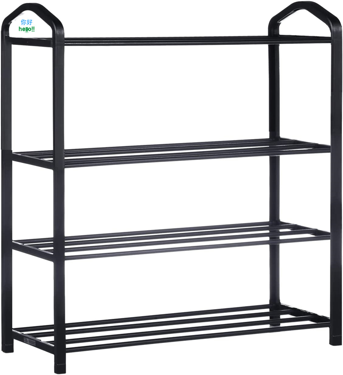 Cheap Living Room 4-layer White Iron Shoe Rack Door Outdoor Waterproof Shoe Rack Multi-functional Vertical Shoe Rack