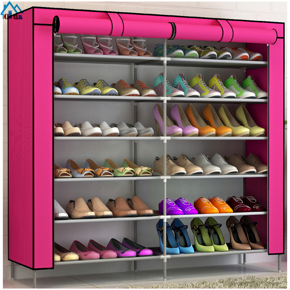 Household organization shoe rack cabinet storage locked shoe rack cover