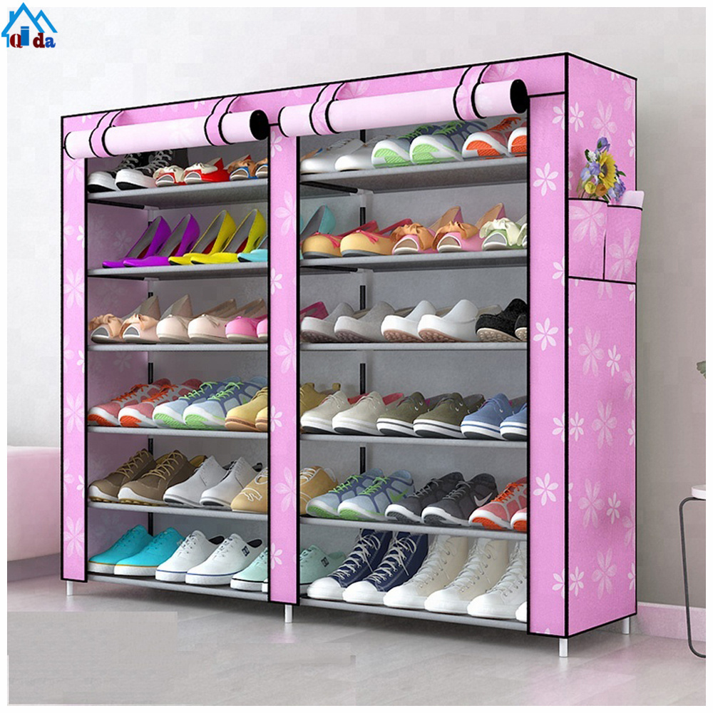 Household organization shoe rack cabinet storage locked shoe rack cover