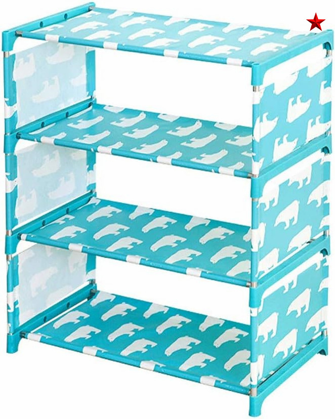 Non Woven 6 Tier Shoe Organizer 30 Pairs Shoe Shelf Tower For Closet