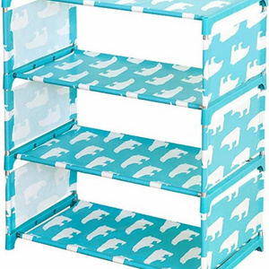 Non Woven 6 Tier Shoe Organizer 30 Pairs Shoe Shelf Tower For Closet