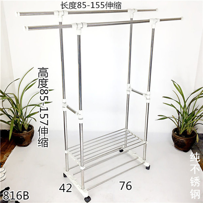 Newest Commercial Clothing Racks Heavy Duty Freestanding Clothes Rail