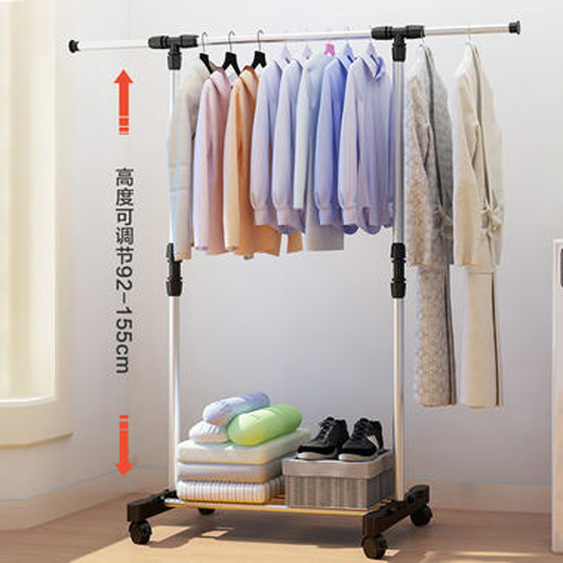 1 Tier And 4 Foot Garment Rack For Small Spaces