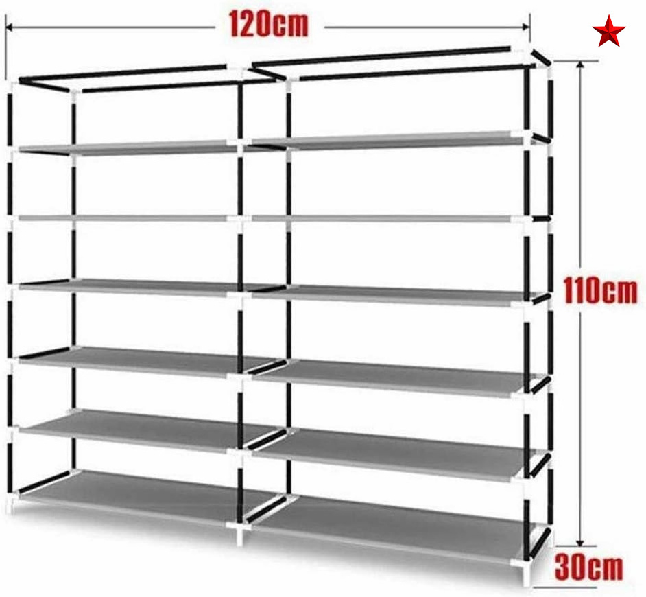 Storage Cabinet 2020 Folding Portable Canvas Shoe Shelf Metal Shoe Rack