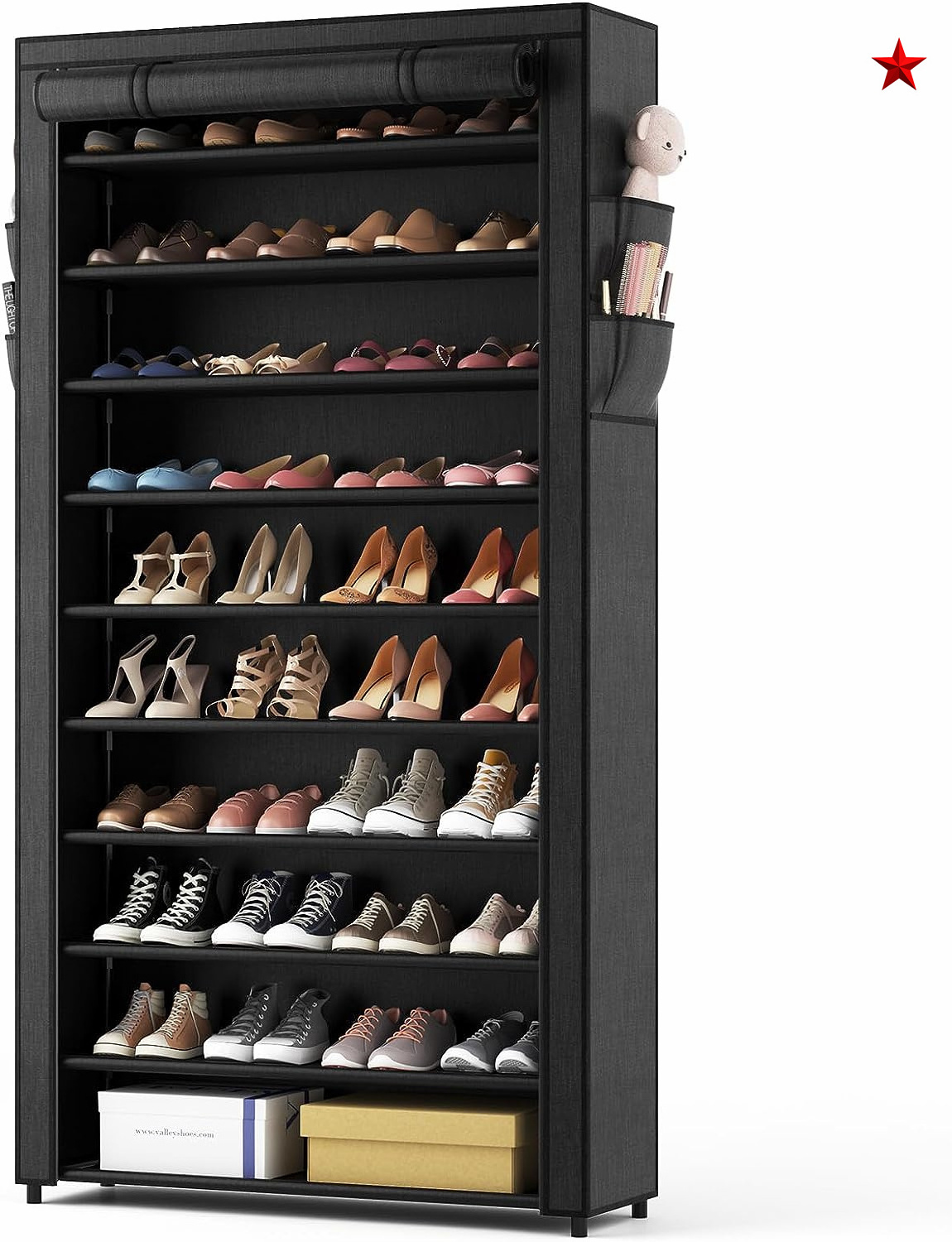 overdoor shoe rack hanging and can hold 24 pairs shoe