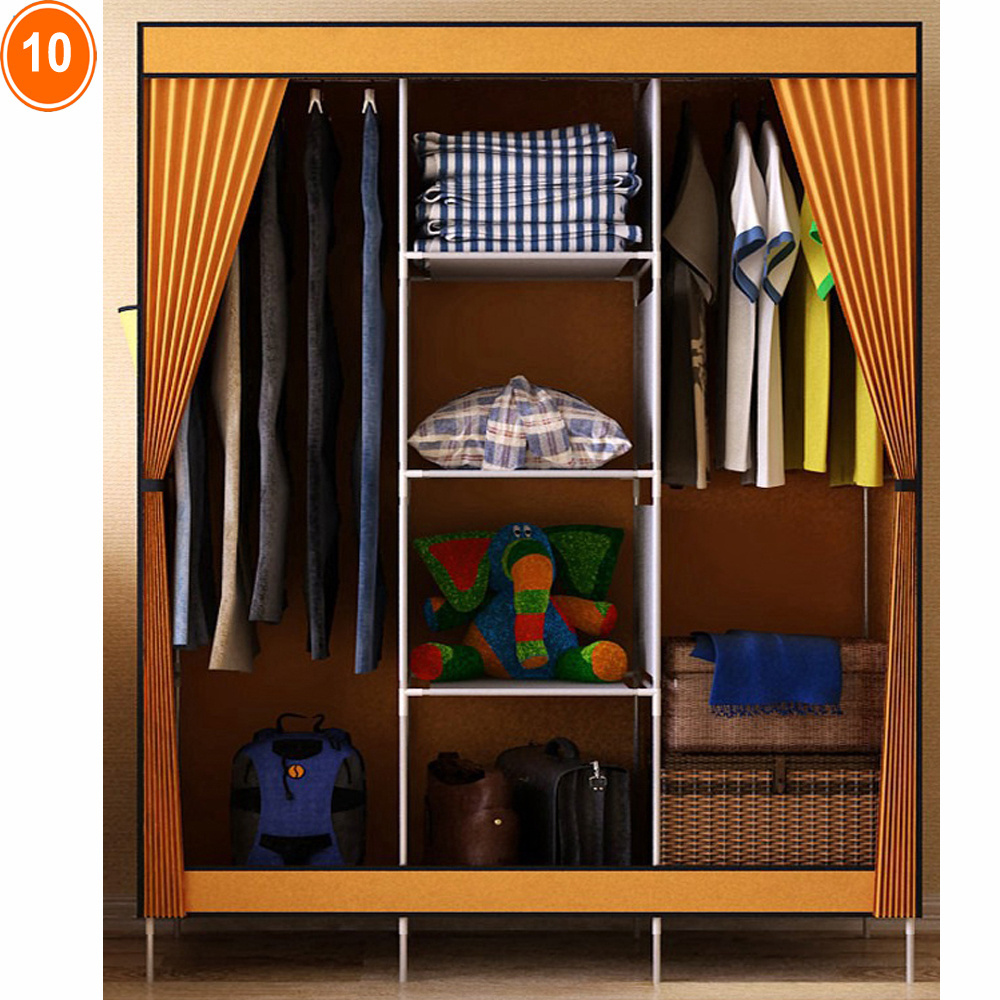 Metal Furniture Non-woven folding wardrobe/wardrobe designs /wardrobe closet for clothing