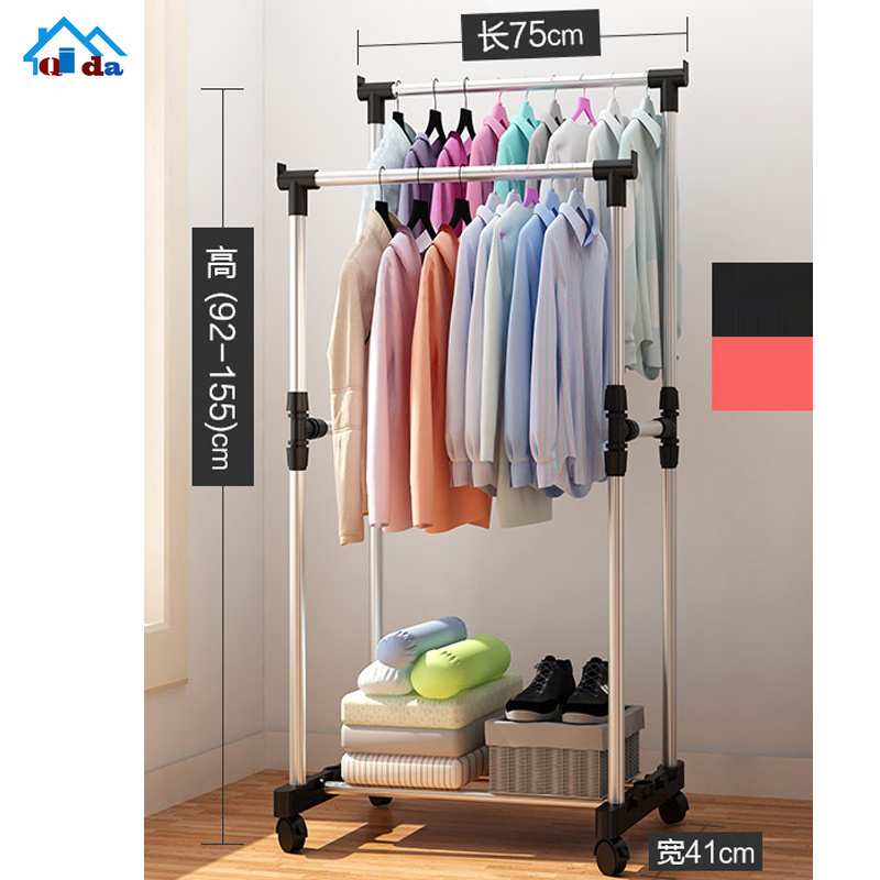 Newest Commercial Clothing Racks Heavy Duty Freestanding Clothes Rail