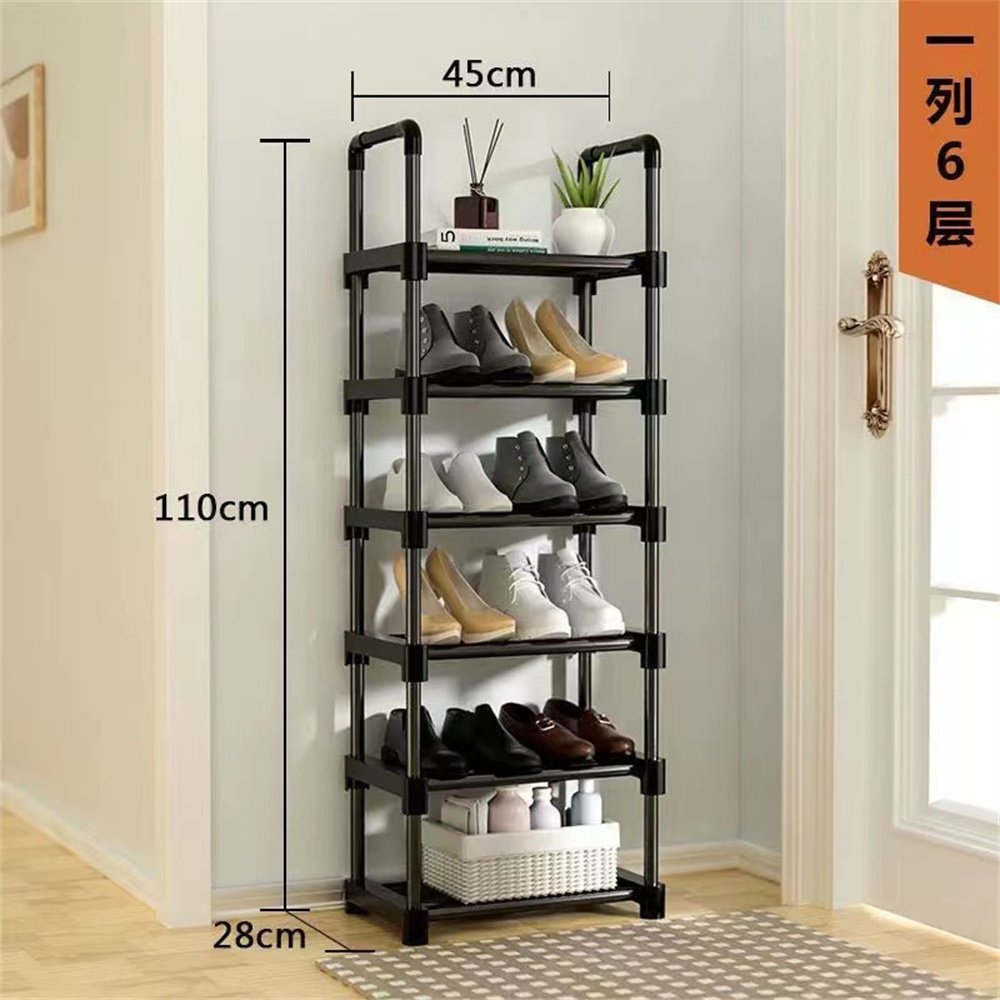 Foldable Stackable Clear Sturdy Shoe Containers Box Storage Organizer For Closet Fits 16 Pairs With Adjustable Dividers