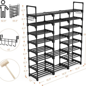 Multi Layer Shoes Rack 7 Layers Metal Rack Shelf Rack