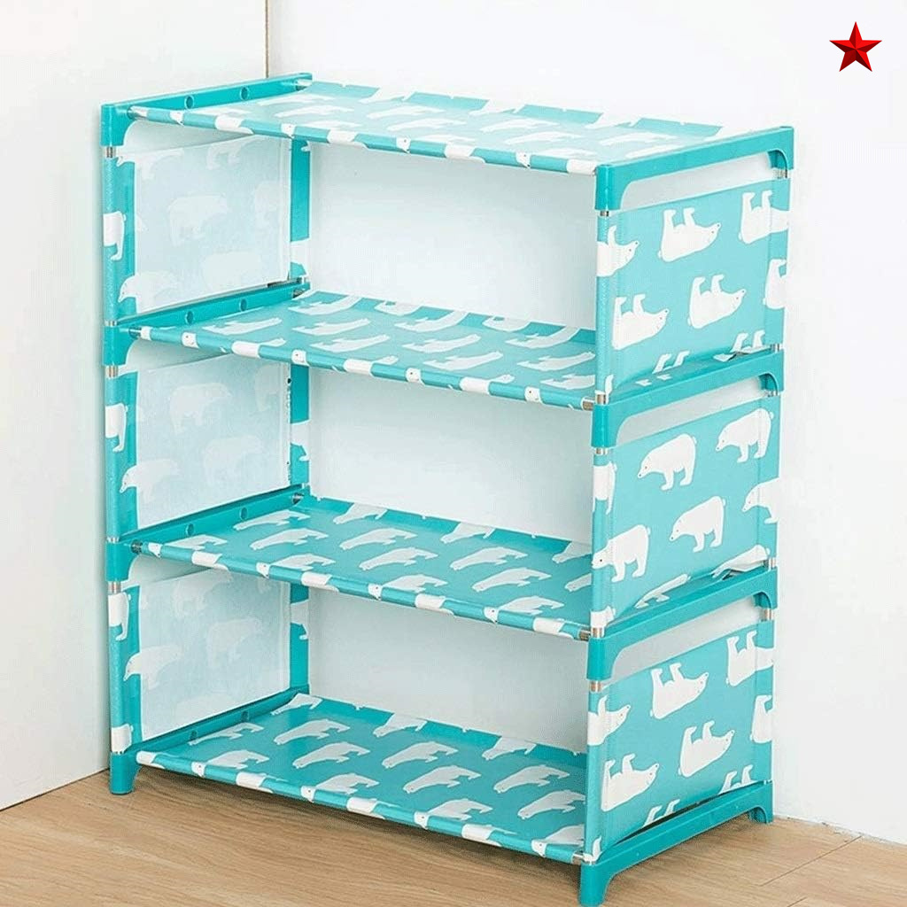 Non Woven 6 Tier Shoe Organizer 30 Pairs Shoe Shelf Tower For Closet