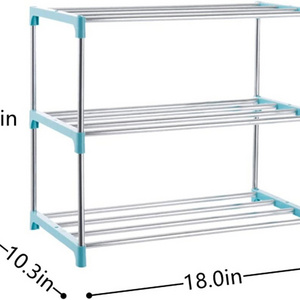 Sell Well Shoe Display Rack Stand Shelves Commercial Metal Foldable Shoe Racks Entry Shoes Rack