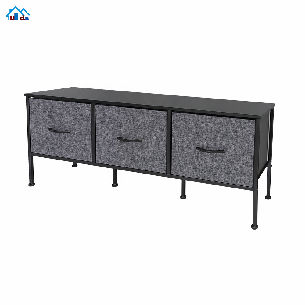 Custom Drawer Cabinet Bedside Fabric Cabinet Storage Drawer Unit With Plastic Foot Pad Custom Drawer Cabinet