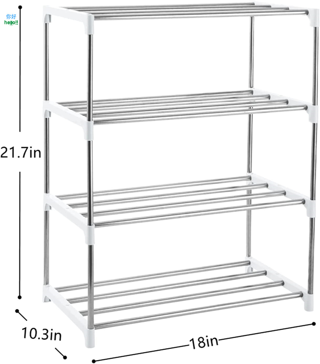 Sell Well Shoe Display Rack Stand Shelves Commercial Metal Foldable Shoe Racks Entry Shoes Rack