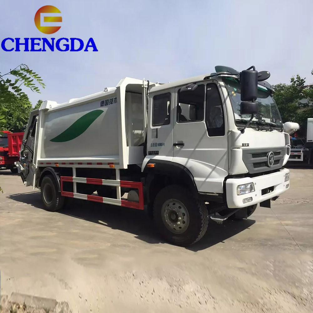 China Used 4x2 116Hp Howo Shacman Dump Compactor Price Trash Waste Garbage Truck