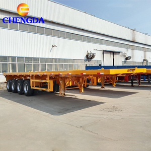 Flat bed Trailers Used 2 3 4 Axles 60 Tons 80 Ton Flatbed Semi Truck Trailers Flatbed Trailers