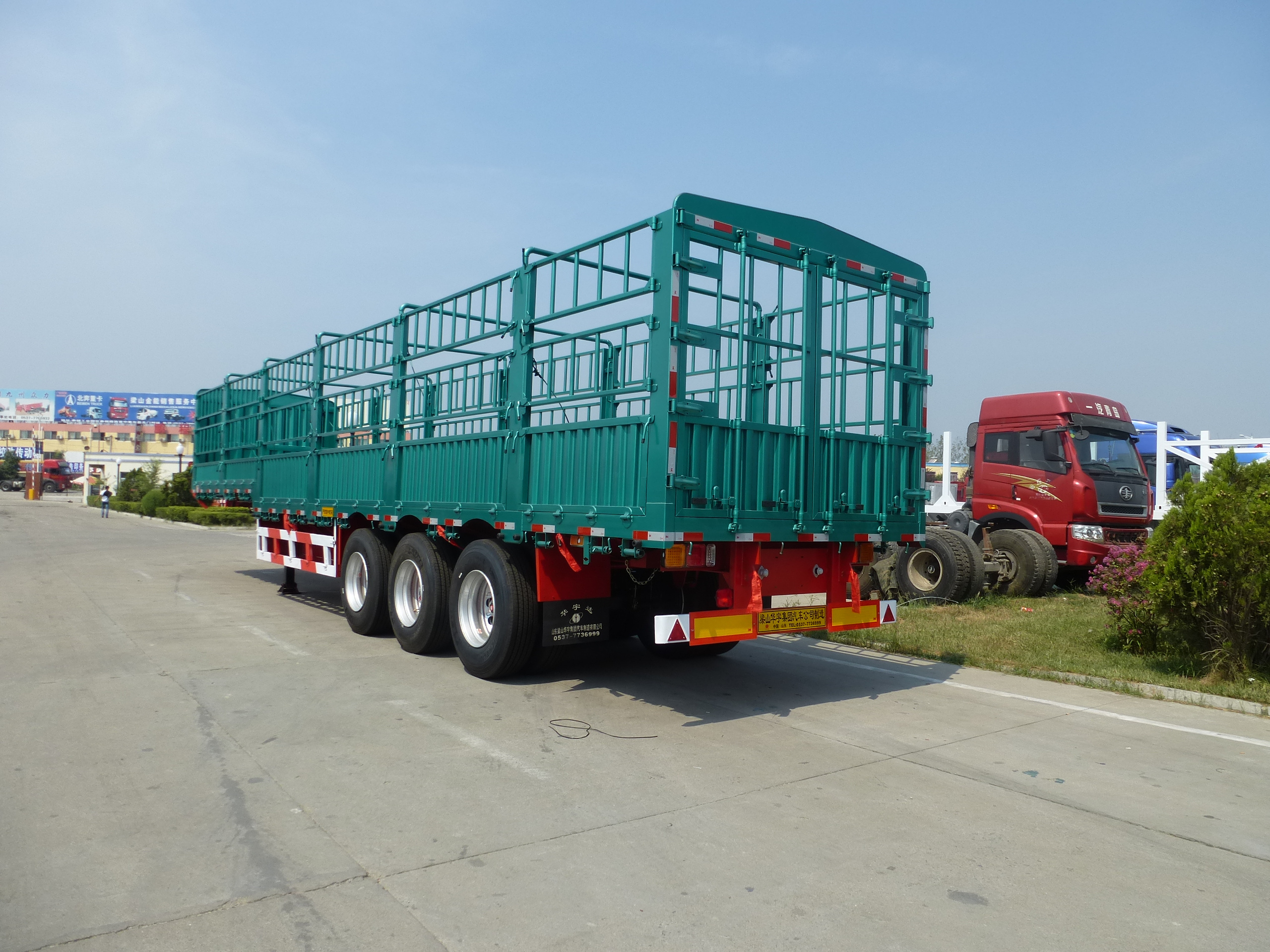 Sugar Cane Transport Fenced Cargo Semi Trailer for sale