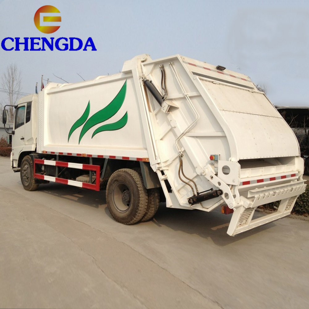 China Used 4x2 116Hp Howo Shacman Dump Compactor Price Trash Waste Garbage Truck