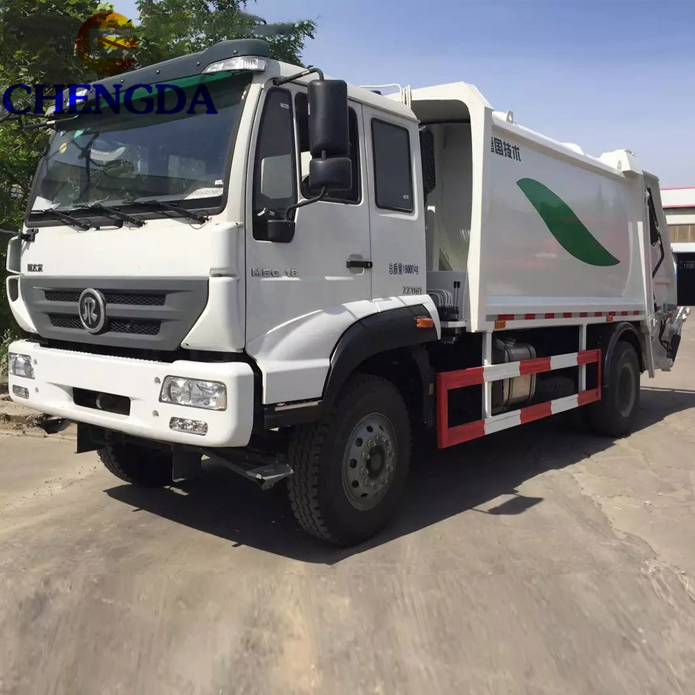 China Used 4x2 116Hp Howo Shacman Dump Compactor Price Trash Waste Garbage Truck