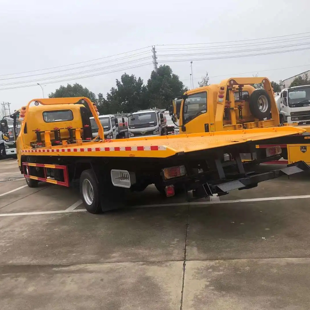 China New ISUZU 5Tons Flatbed Towing Truck 4x2 Wrecker Isuzu Tow Trucks For Sale