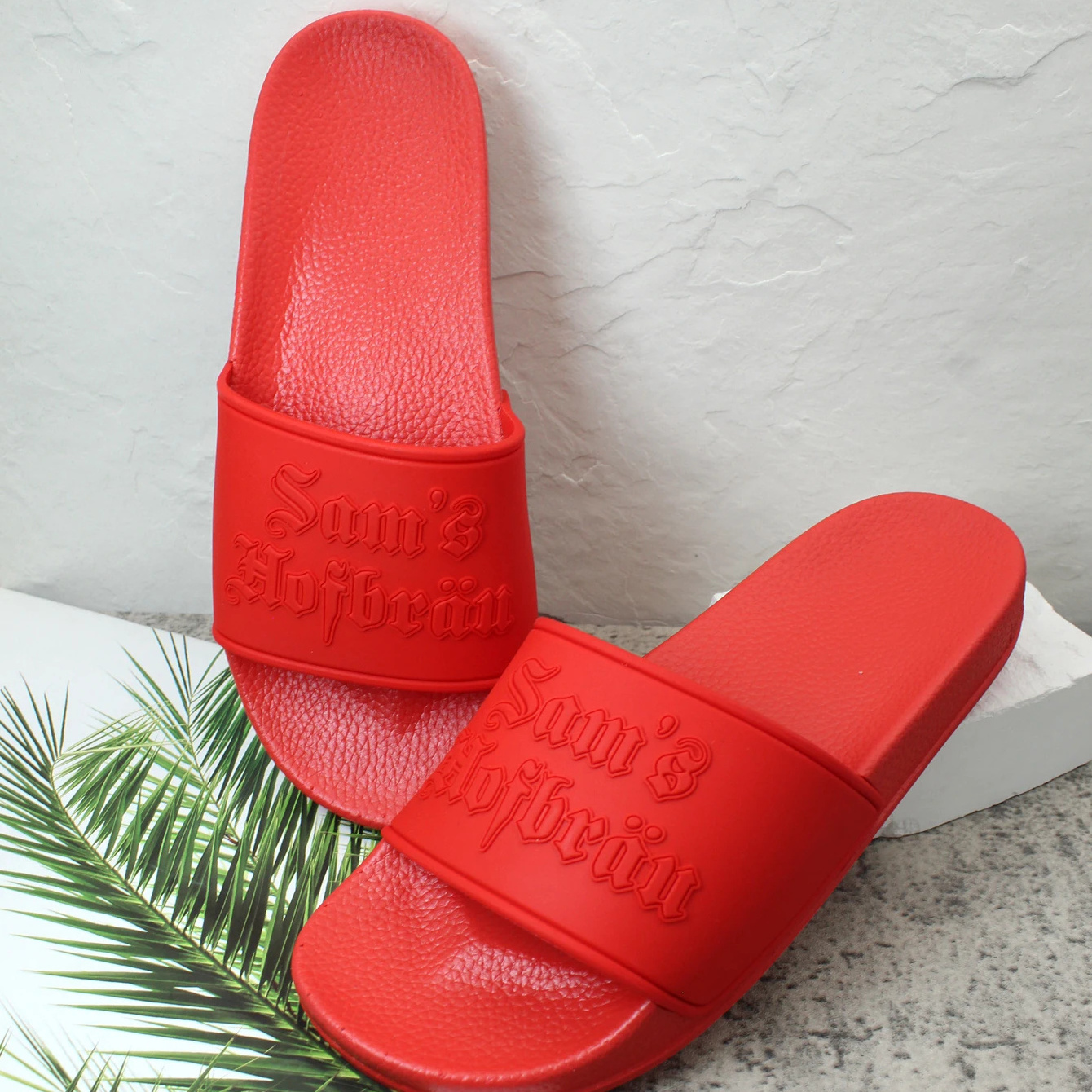 luxury quality slides men custom slippers unisex blank sublimation slides designer embossed logo mens sandals women shoes