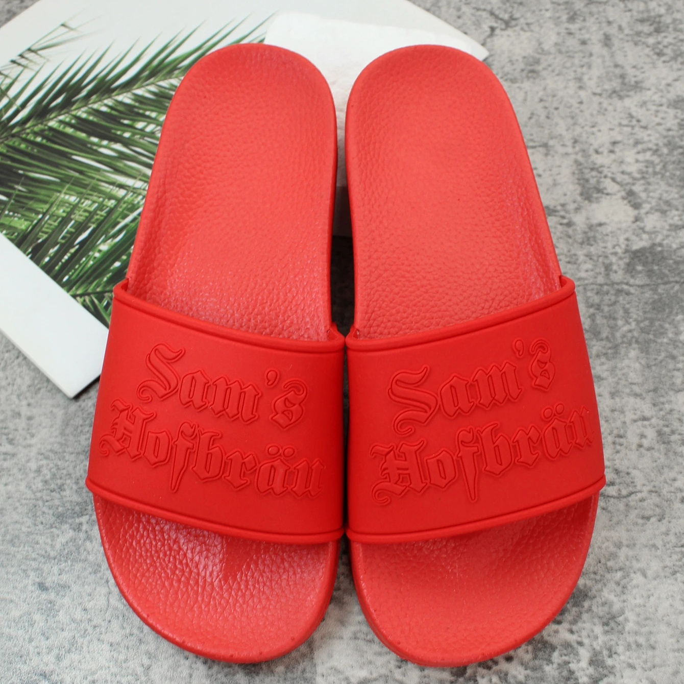 luxury quality slides men custom slippers unisex blank sublimation slides designer embossed logo mens sandals women shoes