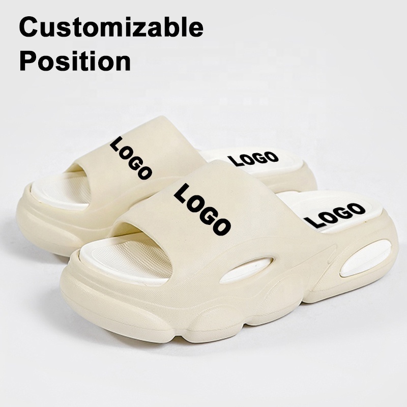 Custom slippers Cloud Slides Adjustable EVA Thick Sole Non-Slip Flat Sandals Men Casual Sport Slides Slippers for men women