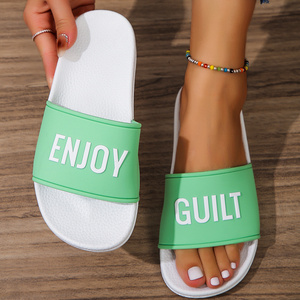 soft unisex slippers custom embossed designer slides branded 3d print logo slides men slippers sandals sandalia de mujer