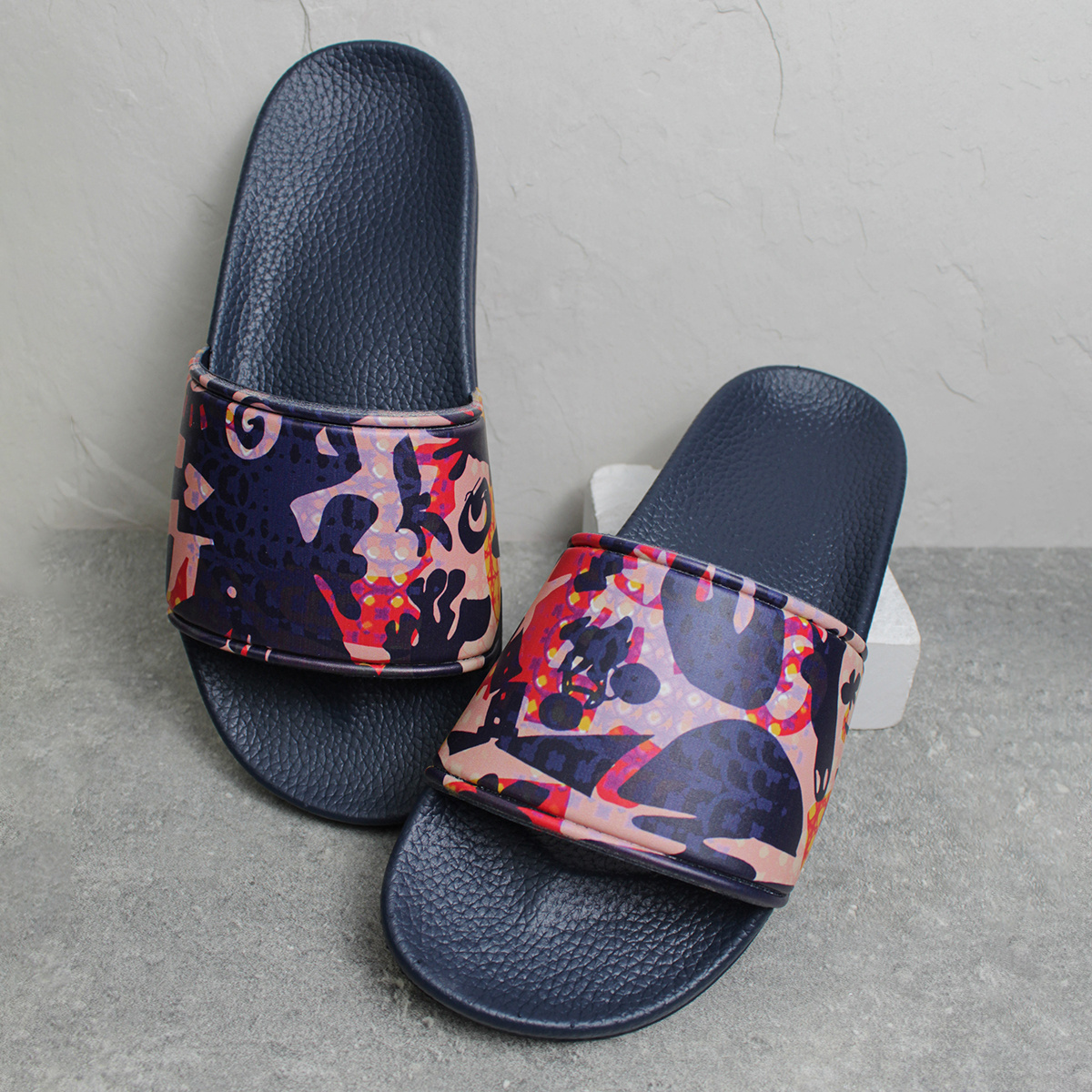 Slippers Custom Oem Design Logo Unisex Sublimation Slides Pu Sole Shoes Custom Slides With Full Print Logo