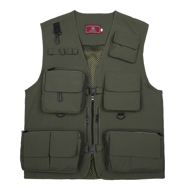 Wholesale Mens Utility Pockets Cargo Waistcoat Climbing Shooting Tool Fisherman Photography Work Vest