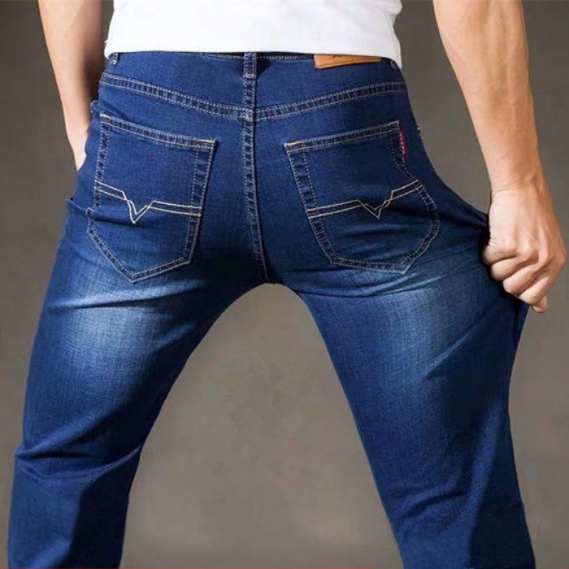 Wholesale New Fashion Plus Size Men's Jeans Loose Straight Tube Men Jeans Pants Work Cowboys Jeans