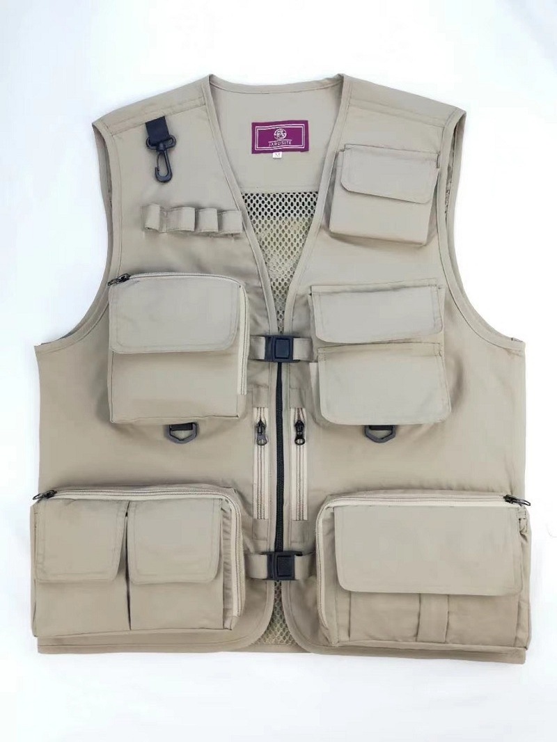 Wholesale Mens Utility Pockets Cargo Waistcoat Climbing Shooting Tool Fisherman Photography Work Vest