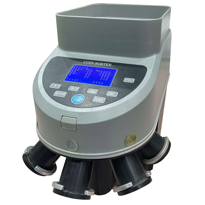 The New Multi-site Coin Counter & Sorter High Speed Sorting Coin Euro Counter