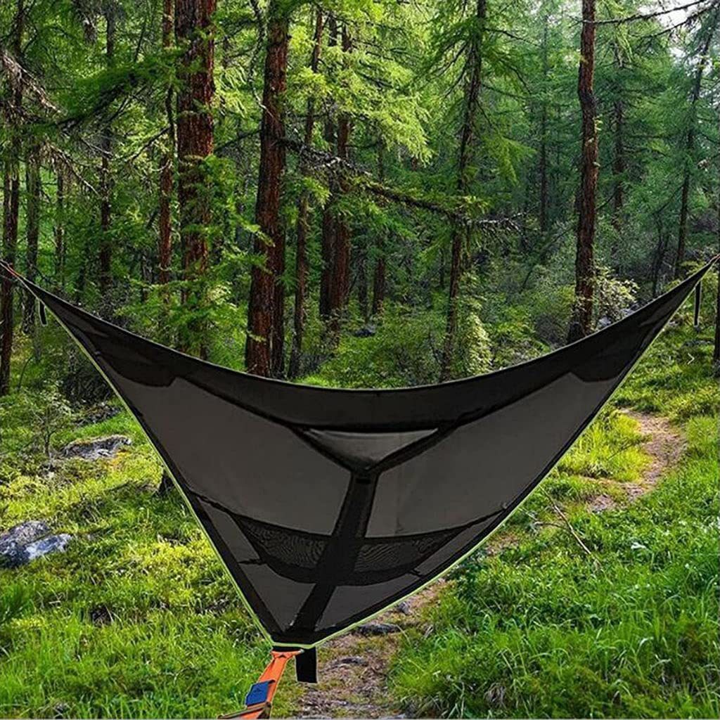 Aerial Multi-person Triangle Hammock Portable Mesh Mesh Aerial Tree Tent Leisure Net Bed Hammocks Tourist Camping Plane Sleeping