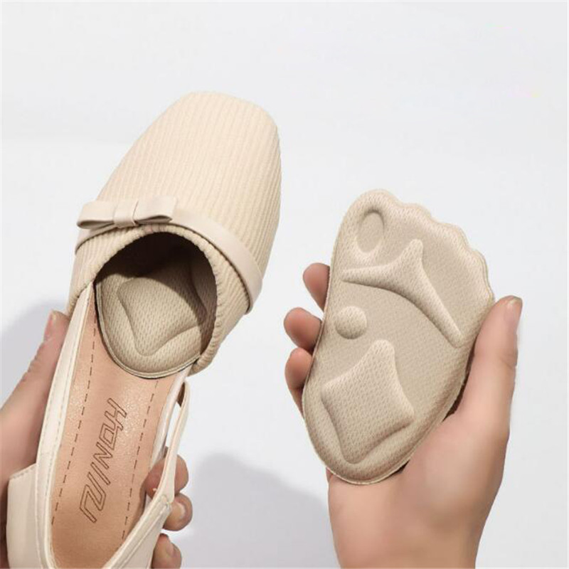 Pain Relief Pad For High Heels Insoles Stickers 1 Pair Of Foot Care Front Foot Pads Half Size Insole Soft Non Slip Sole Foot Pad