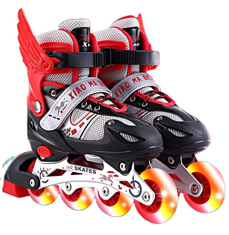 Flashing Roller Skates Cheap Professional Slalom Classic Inline Skates Pu Wheel Aluminium  Roller Skate